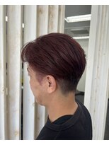 ミーツ 山内店(mits)&nbsp;センターパート×レッドブラウン