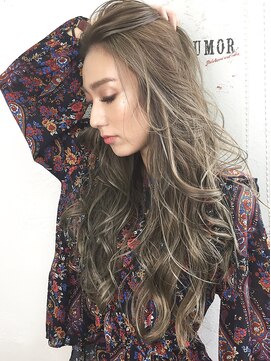 ルモア(RUMOR) Rumor×「外国人3Dハイライトカラー」アッシュベージュ