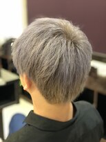 ヘアーメイク ララ(HAIR MAKE LALA)&nbsp;メンズ　ショート　スモーキーアッシュ