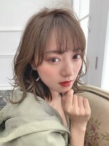 ジエクト 本店(The Ect)&nbsp;グレージュカラー×艶やかカラー×大人ガーリー