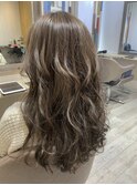 嶋村夏実★ハイライト♪ミルクティーベージュ