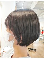 ネウィ 京橋(newi) 【uta*_girls】satoko　丸みショート×マットグレー×透明感