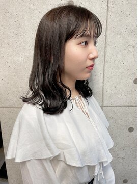 ア セカンド 清藤美容室第弐號(a sekand) 鎖骨ラインのミディアムヘアスタイル