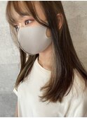 顔まわりBLEACHベージュカラー☆