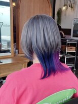 ミアロ 泉中央店(miaro)&nbsp;シルバー×ブルー×パープル