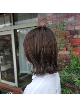 キュウヘアー(KYUU HAIR) ミディアム×ココアベージュ