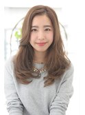 ミルクティーベージュ＿ロング＿アッシュグレージュ［東陽町]