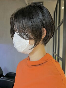 エリマ 調布(elima) 大人ショートボブ前髪なし黒髪ハンサムショート20代30代40代調布