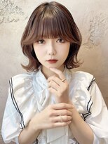 ロンドローズ 名古屋(Lond damaskRose)&nbsp;グレージュカラー 韓国ヘア 顔まわり イヤリングカラー 166