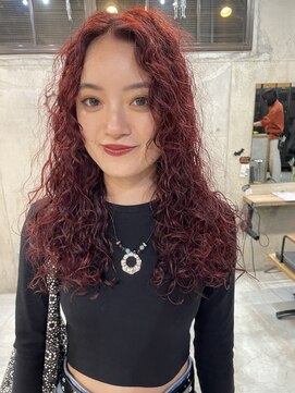 ナループロアオハナ(Nalu pu loa ohana) ブリーチなしカラー/ハードパーマ/パーマカラー/ボルドーカラー