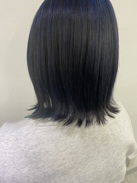 アオアクア バイ グルグル 小岩店(ao akua by GULGUL) ○ブルー×ブラックアンブレラ○