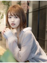 オースティン 調布アミックス(AUSTIN)&nbsp;大人かわいい前髪セシルカットココアブラウンフリンジウェーブ