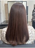 ミルクティーベージュカラーくびれヘアグレージュカラー韓国