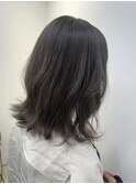 【角田】ミディアム×グレージュ
