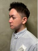 刈り上げショート ツーブロック モヒカン アッシュベージュ