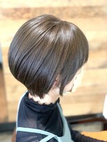 オルク 札幌大通(Orque)&nbsp;オリーブ大人可愛い丸み耳掛けショート20代30代40代50代