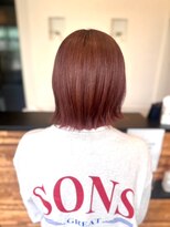 ヴァン カウンシル 王子(VAN COUNCIL)&nbsp;くびレイヤー透明感カラー レッド/ピンク/ボブディ/くすみ#2