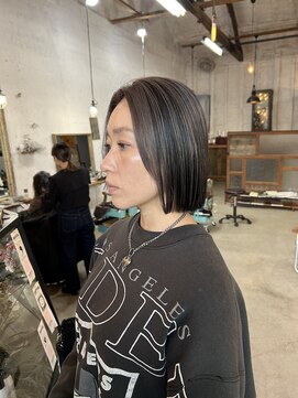 アイドットシーオー(i.co) 切りっぱなしボブ/アンブレラカラー