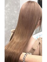 ファイブバイジエクト 堀江(FIVE by The Ect) ミルクティーベージュ ダブルカラー ブリーチ 髪質改善14