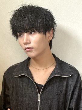 ノラ ギンザ(NORA GINZA) 束感ナチュラルマッシュ黒髪ニュアンスパーマシャドウパーマ