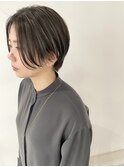 【イケメンショート×グレージュハイライト】
