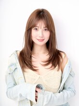 ベルベットオンザビーチ 表参道 原宿(Velvet on the Beach) ミルクティーベージュ簡単スタイリング小顔ヘア