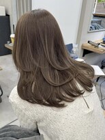 シーン(SCEN) レイヤーカット マロンベージュ