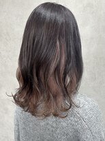 ルノン(LUNON)&nbsp;暗めカラーグランマッシュデザインカラーフェイスフレーミング