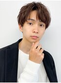 韓国風シャドウパーマセンターパートツーブロックウルフ(清水)