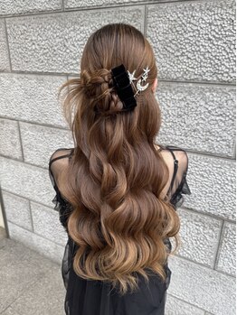ミルフロート 名古屋錦店(Milk/Float)の写真/【栄・名古屋★セット専門店】ヘアセット1400円～大切な日のヘアセットを格安でオシャレに♪お得クーポン有