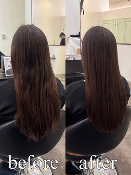 【DRAN梅田店】エイジング毛特有のパサつきうねりを上品に整える