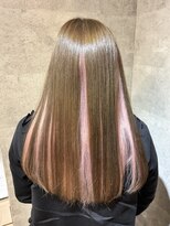 TONE（トーン）by Chara 池袋 髪質改善 ダブルカラー 【4月上旬OPEN（予定）】&nbsp;アンブレラカラーのハイトーンピンク【池袋東通り】