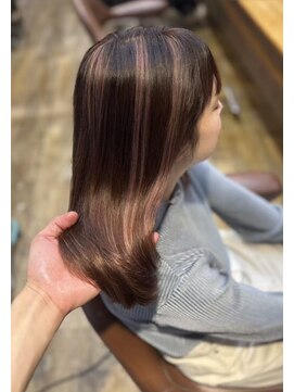 桃の木 ヘアー(桃の木 hair) ナチュラルピンクハイライト