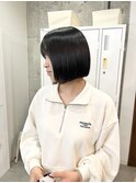 梅雨でもストレスなし縮毛矯正×ボブ/髪質改善ストレート