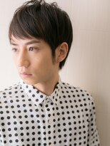 モッズヘア メン 上尾東口店(mod's hair men)&nbsp;30代40代斜めバングダークアッシュ爽やか社会人ショートY上尾