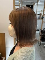 ロッカヘアエジェ(ROCCA hair eje.)&nbsp;シアーベージュ外ハネボブデザインカラー