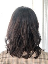 クオリス 上福岡店(QUALIS)&nbsp;無造作パーマ/抜け感ミディアム/20代30代40代/ココアブラウン/