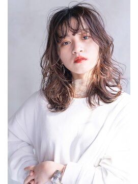 シエナ 渋谷(Siena) siena シースルーバング×ラベンダーベージュ 渋谷