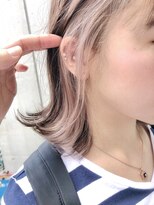 エミス バイ メルト 吉祥寺(emis by melt)&nbsp;【堀惠洋平】インナーカラー  ピンクベージュ　20代/30代/40代