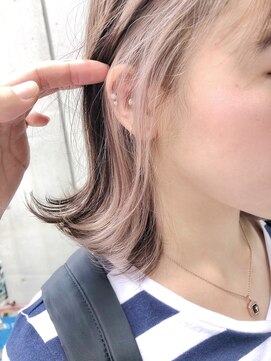 エミス バイ メルト 吉祥寺(emis by melt) 【堀惠洋平】インナーカラー ピンクベージュ 20代/30代/40代