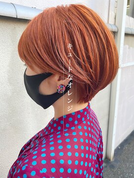 リンク ヘアスペース(Link hair space) 【Link】[お客様スタイル151]#オレンジ×#ショート