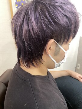 インビテーション(invitation) Wカラー・ブリーチ・パープルバイオレット・ウルフヘア