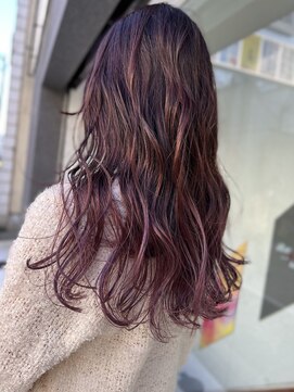 レブル(Re BuLL) ピンクバイオレット、グラデーション、バレイヤージュ