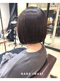 【岩木菜々】スッとまとまるボブ♪
