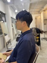 ソイクフ(SOY KUFU)&nbsp;MEN'S HAIR束感ショート波巻きハイライトカルマパーマ