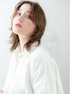 ヘアスタジオ ガロウ(hair stuido garou) 黒髪/グレーベージュ/レイヤーロング/前髪パーマ/盛岡6