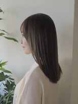 エニィ 池袋西口(Any)&nbsp;黒髪/グレーベージュ/レイヤーロング/前髪パーマ/池袋　15w