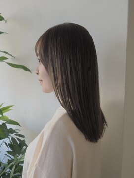 エニィ 池袋西口(Any) 黒髪/グレーベージュ/レイヤーロング/前髪パーマ/池袋 15w