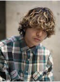 【fifth】緩めツイストスパイラルパーマ無造作束感ヘアメンズ