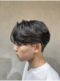 センターパート/ニュアンスパーマ/メンズカット